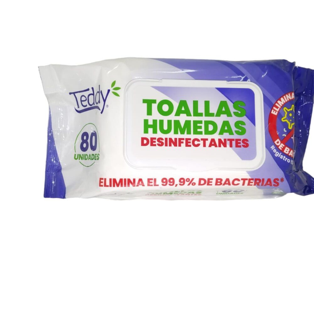 TOALLITA HUMEDO DESINFECTANTE 80 UNIDADES